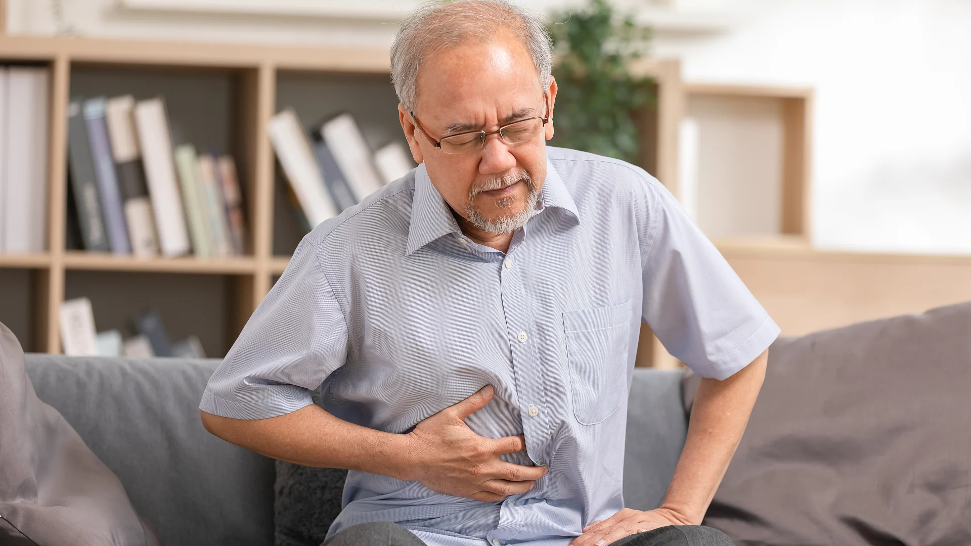 Low testosterone man with poor gut health